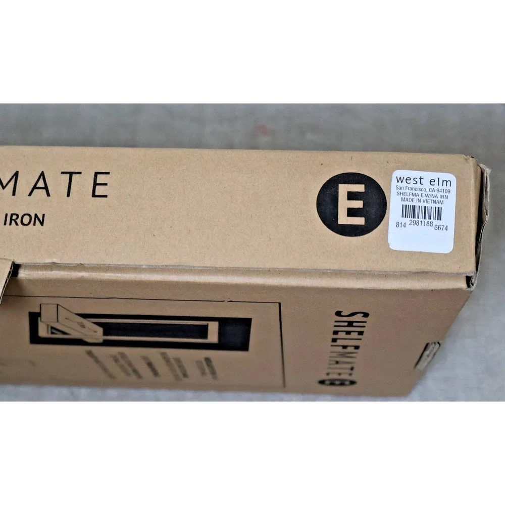 West Elm Bodhi Shelfmate Type E Oak Black Iron